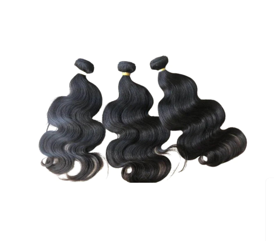 3-bundle deal of body wave 10A virgin hair, sold by the bundle
