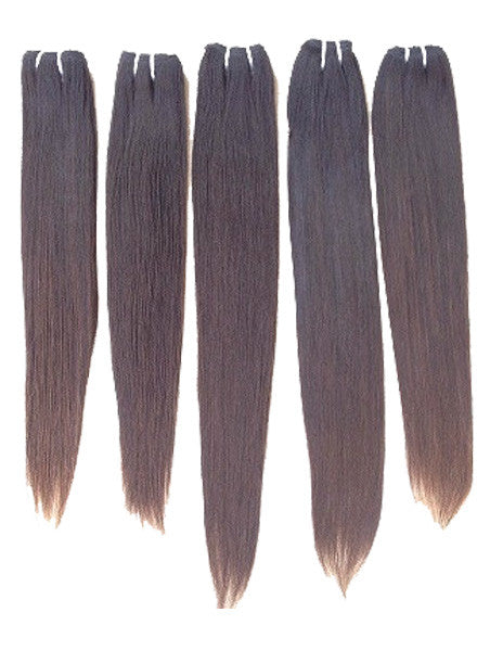 Raw South Indian natural straight hand-tied wefts
