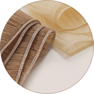 Raw North Indian natural wavy weft bundles, USA stock