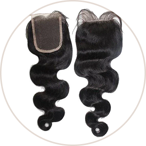 HD lace 5x5 body wave closure in 9A virgin hair, USA stock