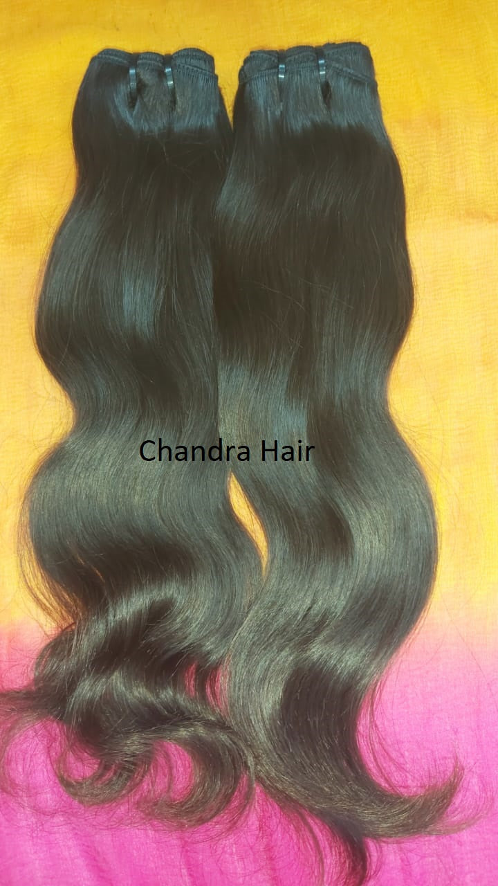 Natural wavy single-donor South Indian hair bundle pack, Chandra Hair product photo