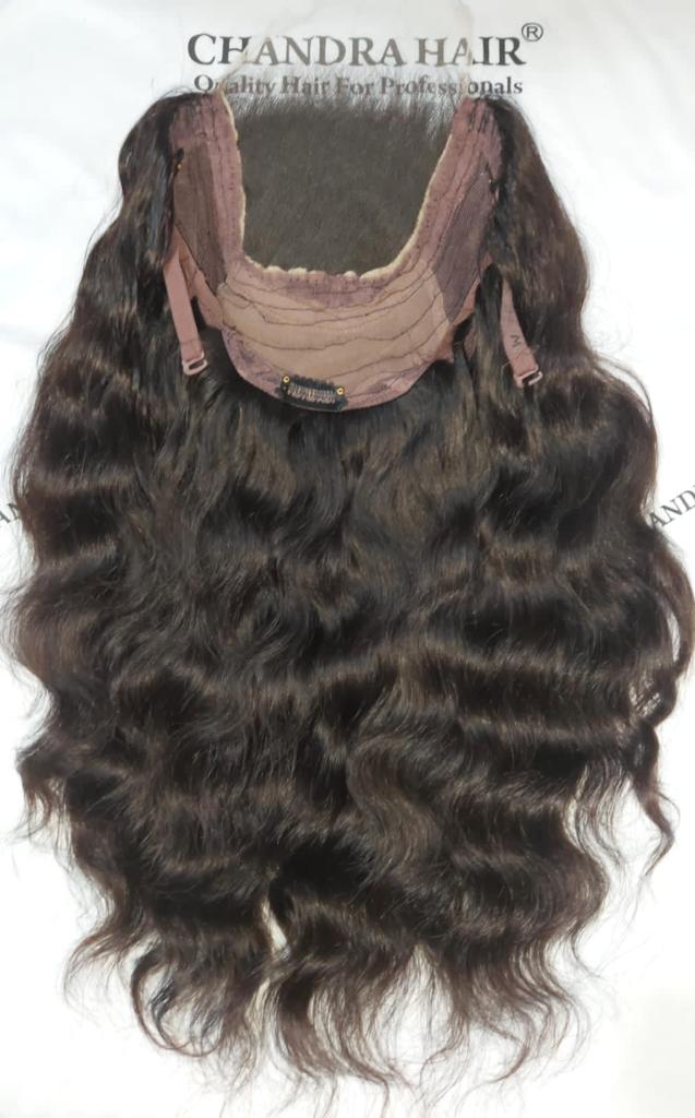 Raw South Indian natural wavy HD 5x5 glueless closure wig, Chandra Hair wig photo