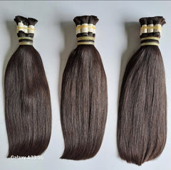 North Indian Raw Hair - Double Drawn Bone Straight Bulk Hair