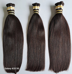 North Indian Raw Hair - Double Drawn Bone Straight Bulk Hair