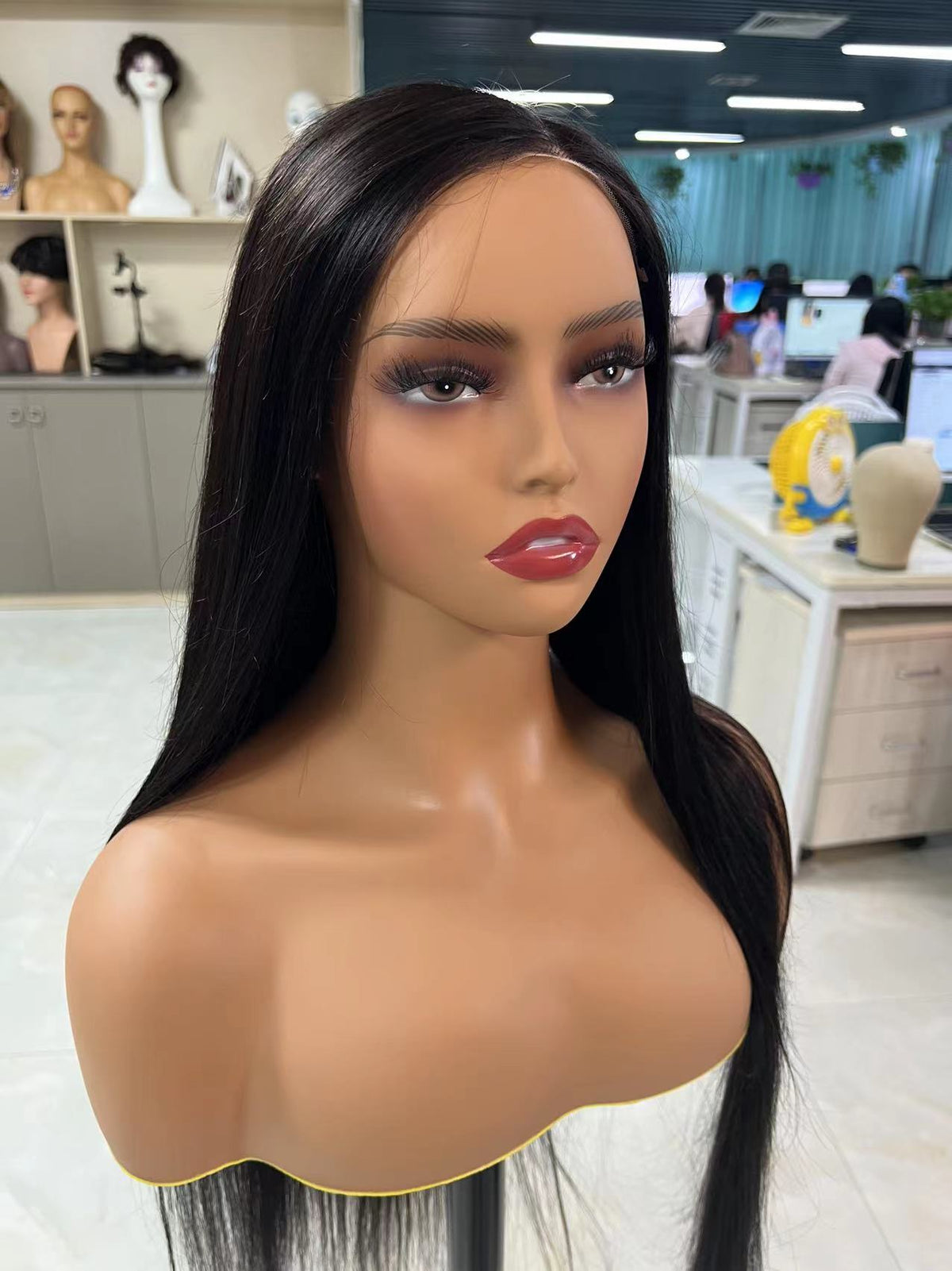 9A virgin hair lace wig, another angle