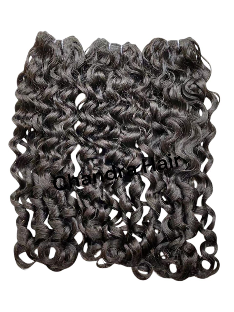 Model C curly 10A+ virgin hair weft bundles