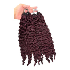 Crochet Hair Burmese Spiral curly #99J (10A+ hair)