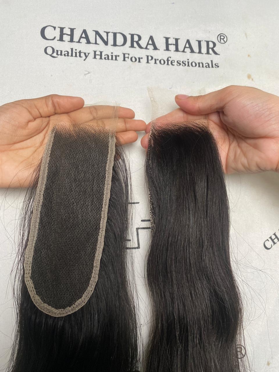 HD 2x6 lace closure made with raw South Indian hair, pairs with sew-in bundles
