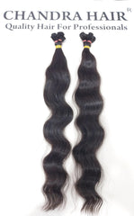 HAND TIED WEFT Natural Wavy South Indian Raw Hair