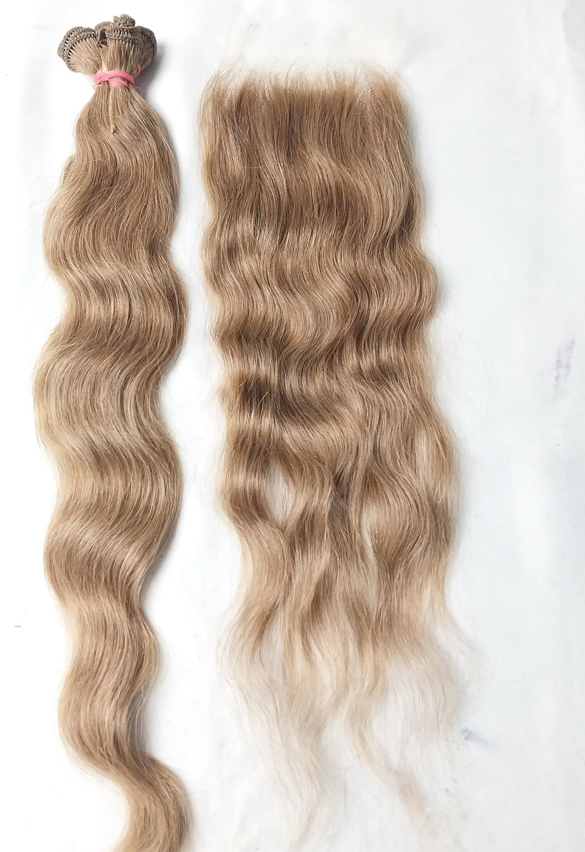 South Indian wavy blonde HD lace closure