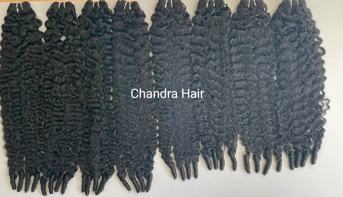 Burmese spiral curly 10A virgin hair weft bundles, sold by the bundle
