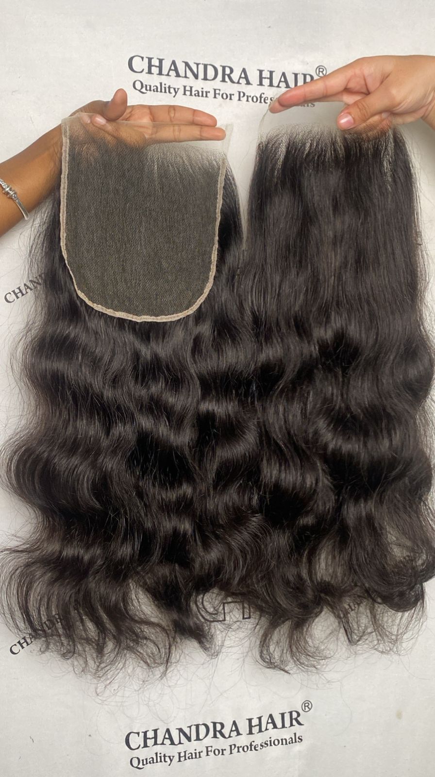 HD 6x6 lace closure made with raw South Indian hair