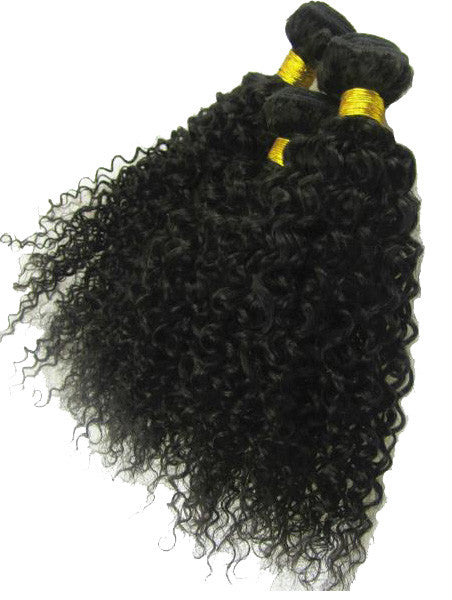 Curly 9A virgin hair weft bundles
