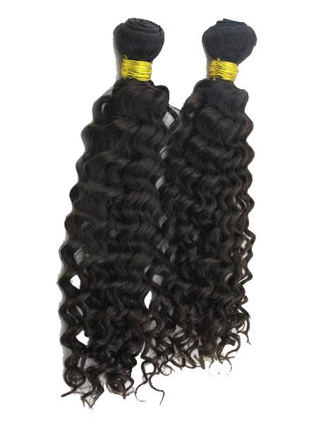 Deep wave 9A virgin hair weft bundles