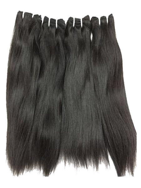 North Indian remy straight weft bundles