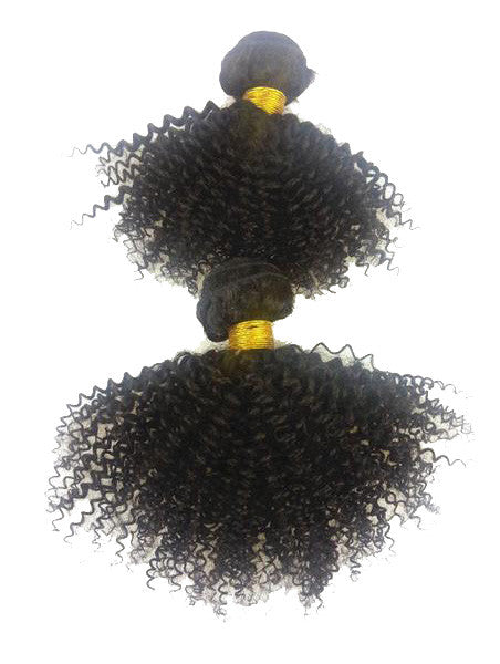 Kinky curly 9A virgin hair weft bundles