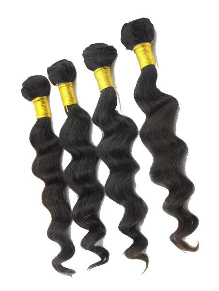 Loose wave 9A virgin hair weft bundles