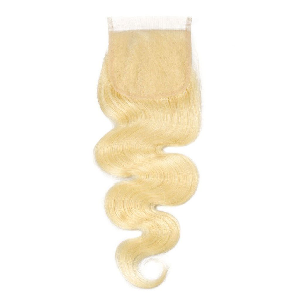 613 blonde HD lace 5x5 closure in 10A virgin hair