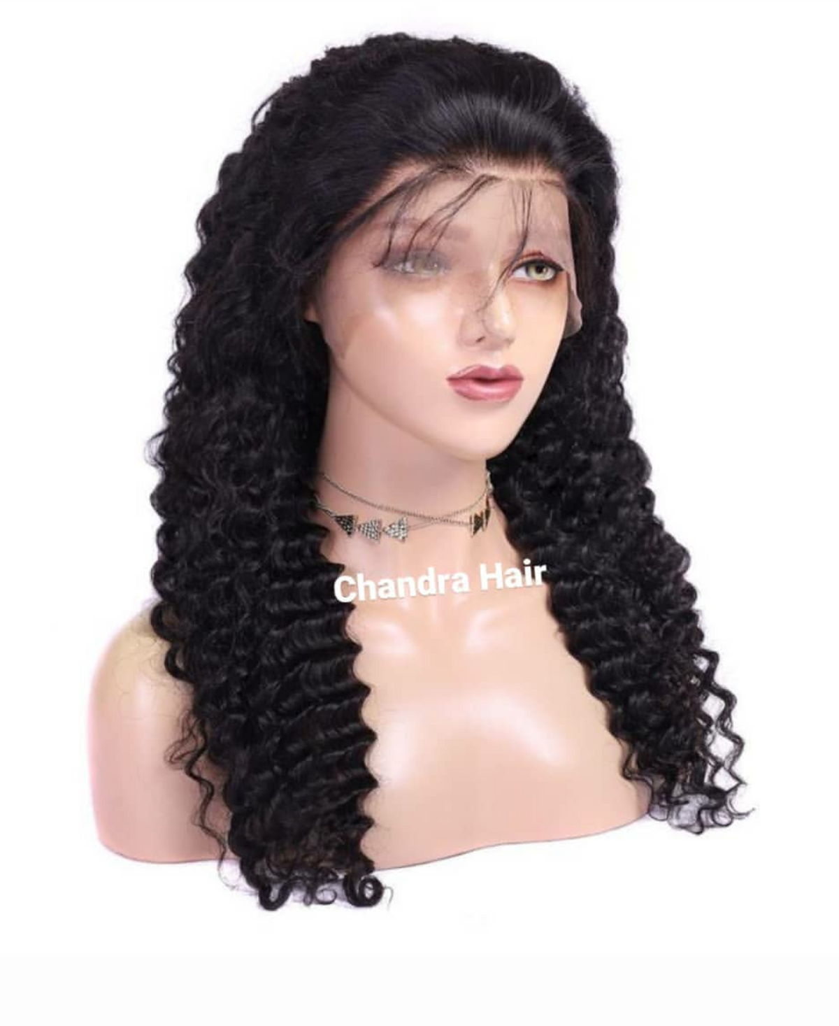 Deep wave regular lace full lace wig in 9A virgin hair