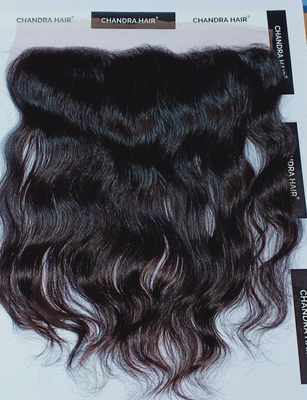 Lace frontal made with raw South Indian hair, pairs with weft bundles