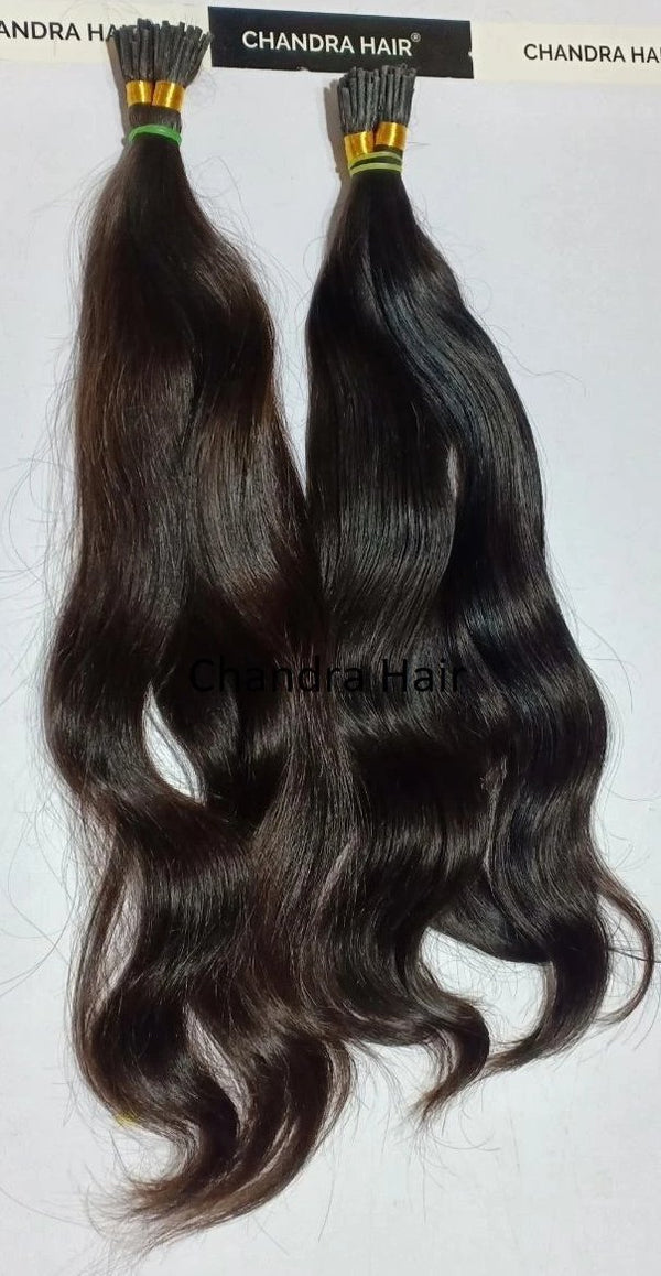 Natural Wavy I-TIPS - South Indian Raw Hair - Chandra Hair