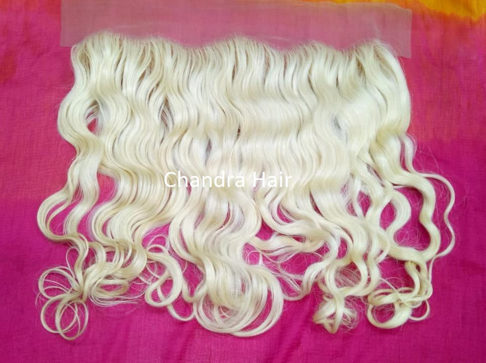 613 blonde HD lace frontal made with raw South Indian hair