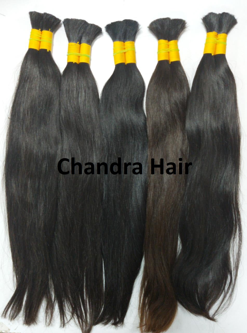 Raw South Indian single-donor bulk hair