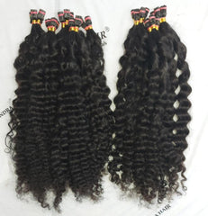 Tight Curly ITIPS MICROLINKS - South Indian Raw Hair - Chandra Hair