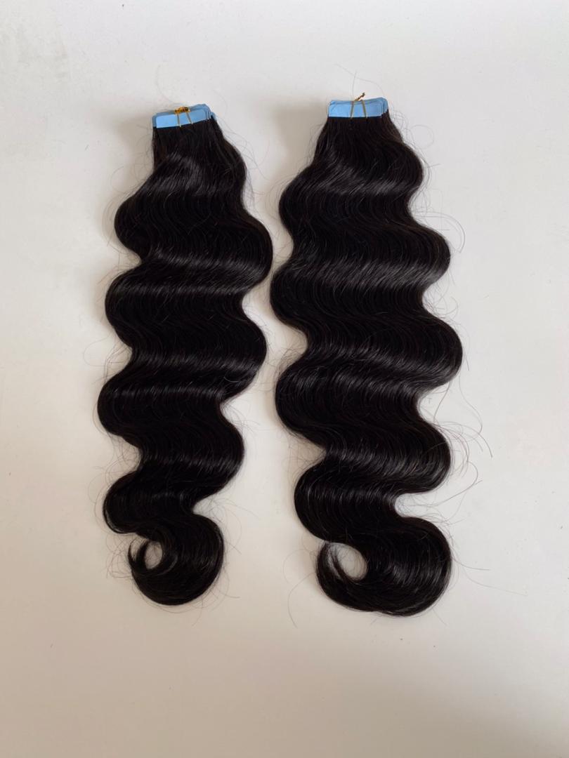 Body wave 9A+ virgin hair tape-in extensions