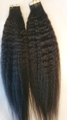Grade 10A Tape Extensions Kinky Straight - Chandra Hair