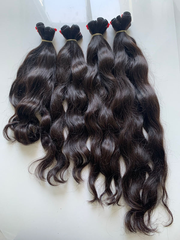 North Indian Grade 2 Natural Wavy STOCK CLEARANCE - Chandra Hair