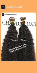 Tight Curly ITIPS MICROLINKS - South Indian Raw Hair - Chandra Hair