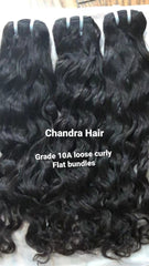 Loose Curly 10A Virgin Hair (flat bundle) - Chandra Hair