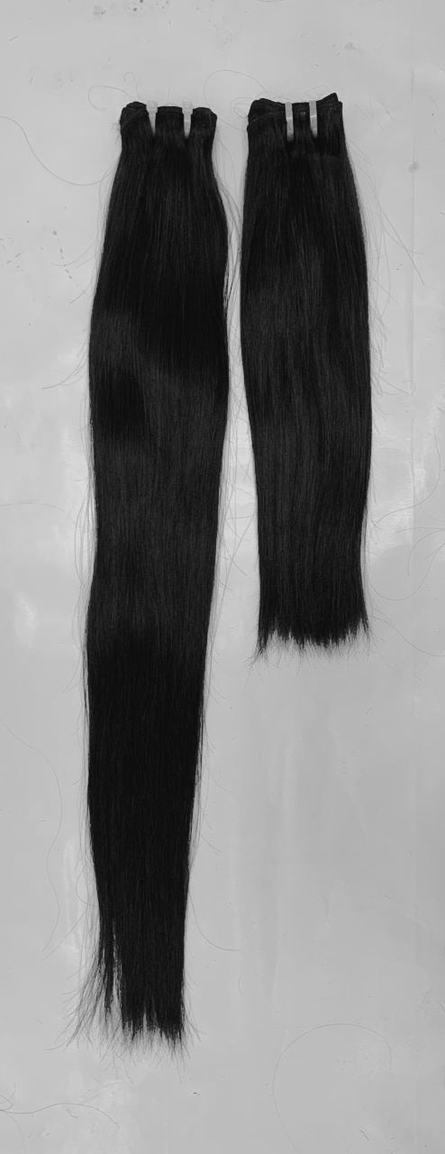Straight unprocessed North Indian hair wefts, Chandra Hair product photo