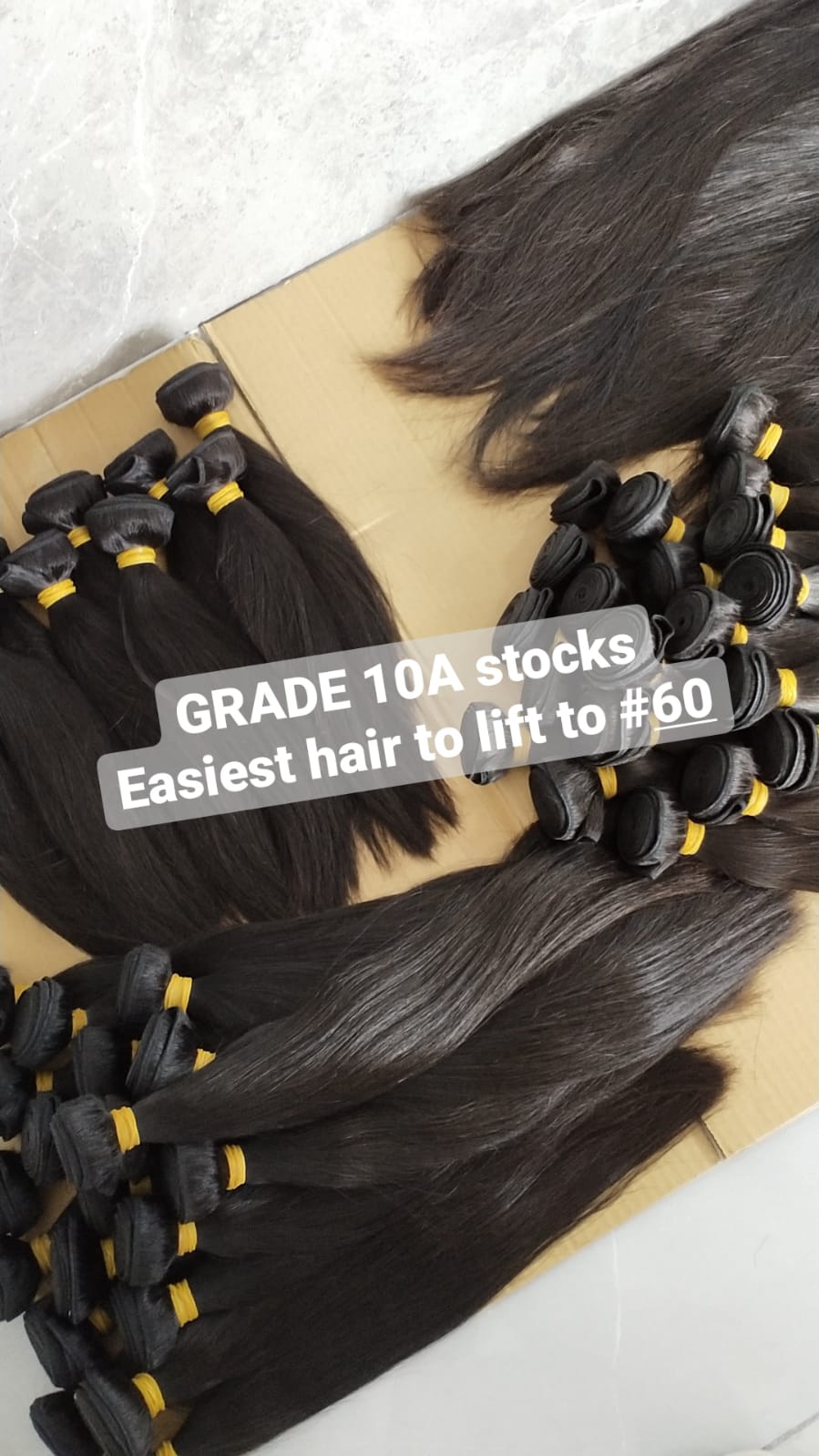 Straight 10A virgin hair weft bundles, product view