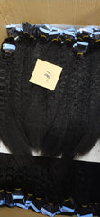 Virgin Hair Tape Extensions Kinky Straight (Grade 9A) - Chandra Hair
