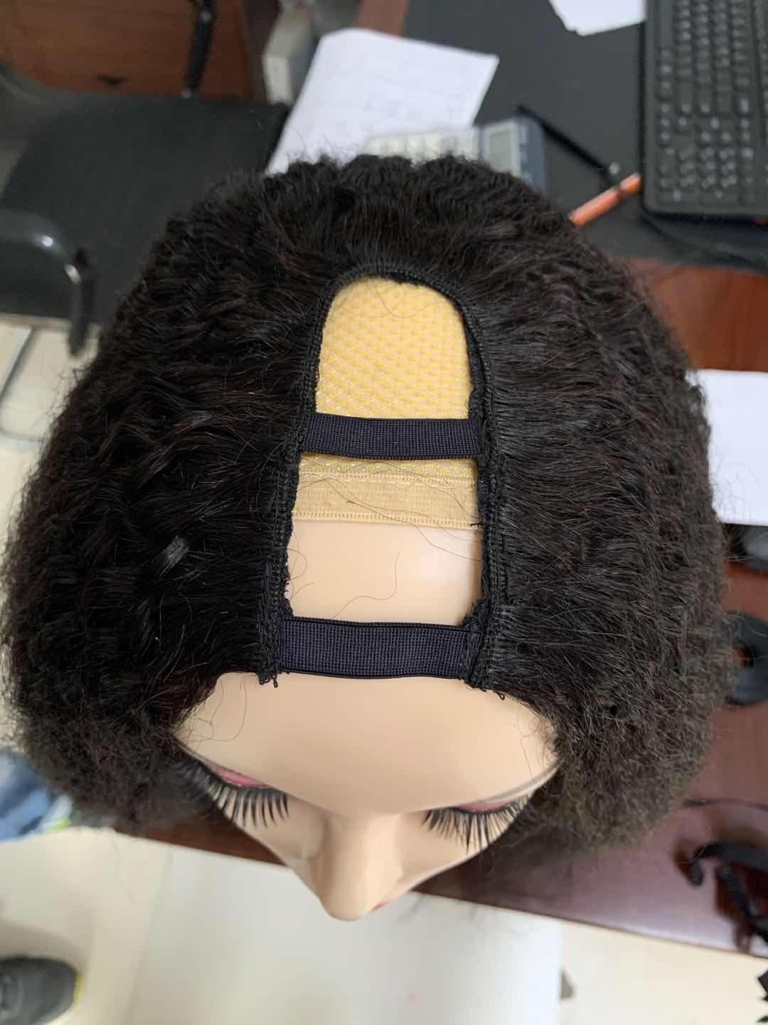 9A virgin hair lace wig, another angle