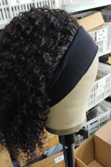 9A virgin hair lace wig, another angle