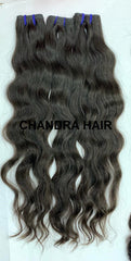 Natural Wavy North Indian Raw Hair PREMIUM (USA STOCK) - Chandra Hair