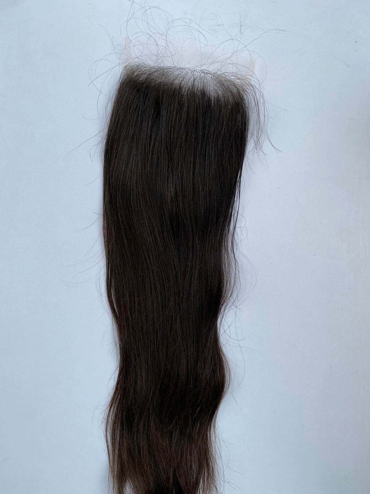 HD 5x5 lace closure made with raw South Indian hair, alternate photo