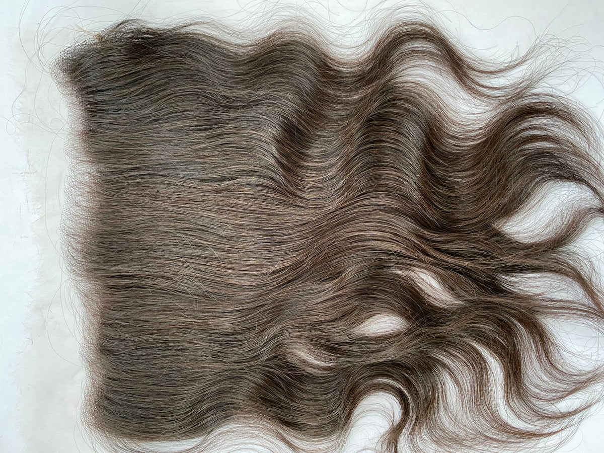 Single-donor South Indian hair frontal piece, another angle