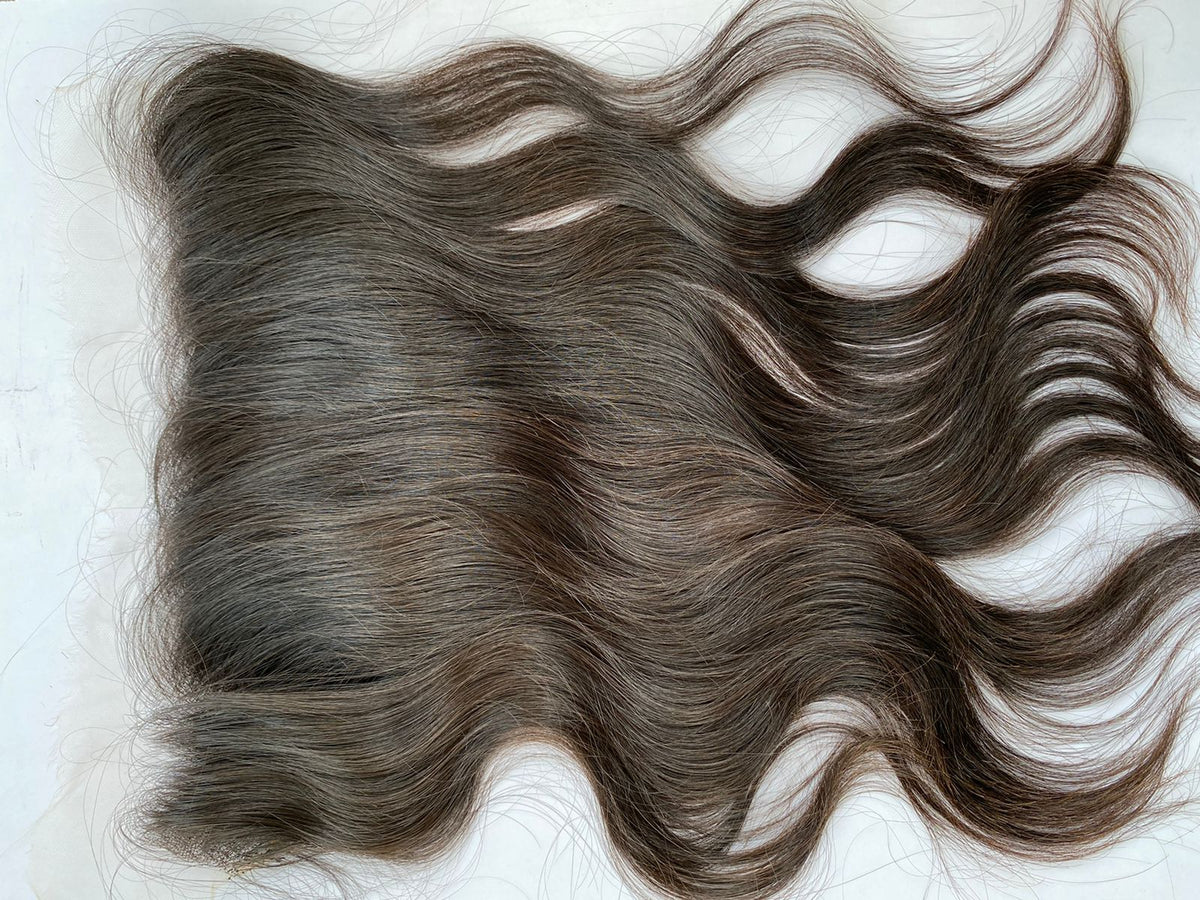 HD lace frontal made with raw South Indian hair, alternate photo