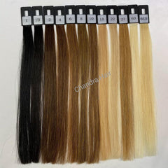 Grade 9A+ Double Drawn Straight colored Tape Hair Extensions (NEW) - Chandra Hair