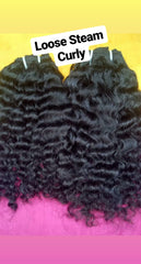 Steamed Curly South Indian Raw Hair - Chandra Hair