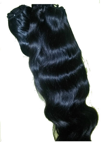 Natural wavy raw North Indian hair wefts, Chandra Hair product photo