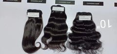 Chandra Hair black wavy and straight hair extensions set with natural shine and soft texture