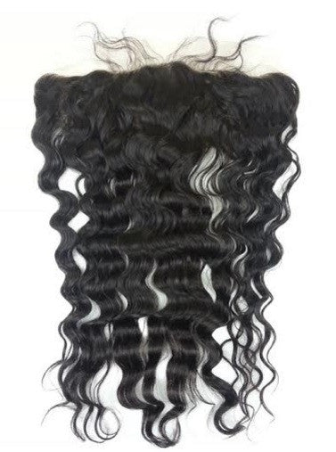 HD lace 13x4 frontal in 9A virgin hair, pairs with weft bundles