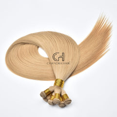 Grade 10A Double Drawn Straight Colored Hand-Tied Wefts