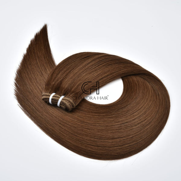 Grade 10A Double Drawn Straight Colored Wefts