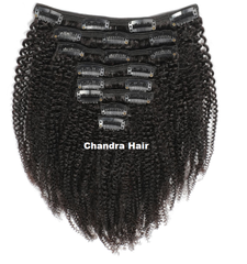 Clip-ins Kinky Curly Hair Extensions Grade 8A - Chandra Hair